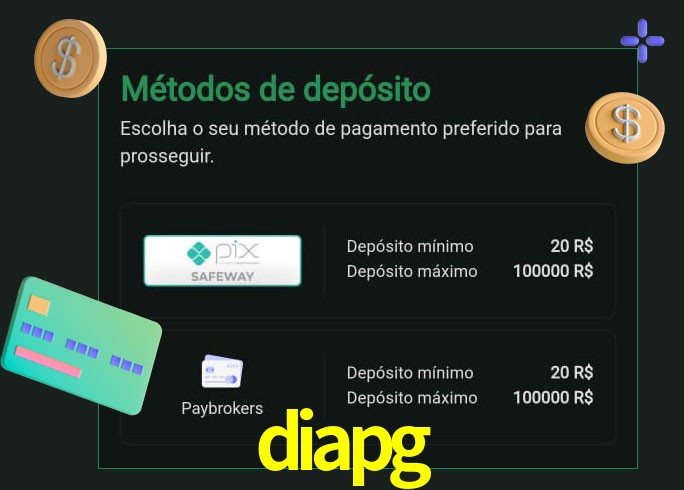 O cassino diapg oferece uma grande variedade de métodos de pagamento